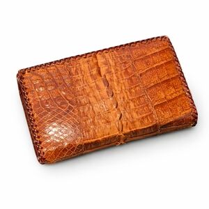Crocodile Embossed Leather Wallet